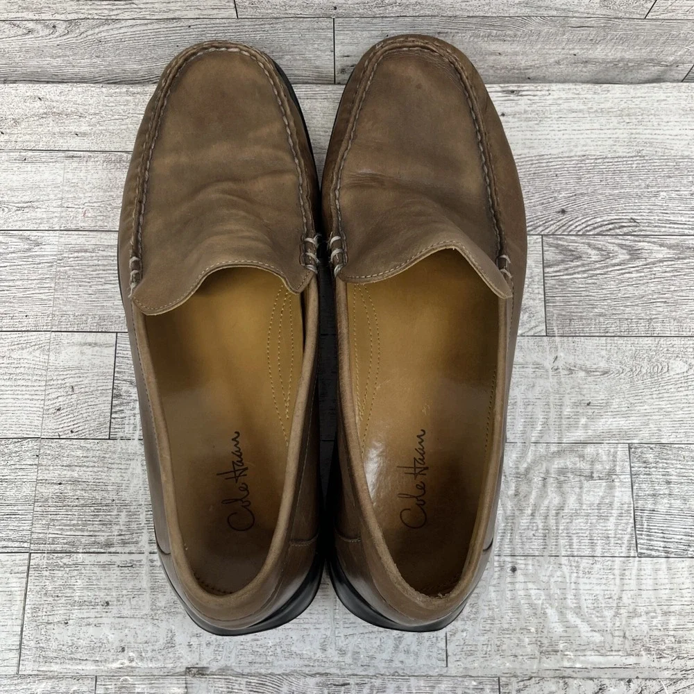 Cole Haan Dempsey Brown Leather Loafer Shoes C05779‎ Men Size 8.5M